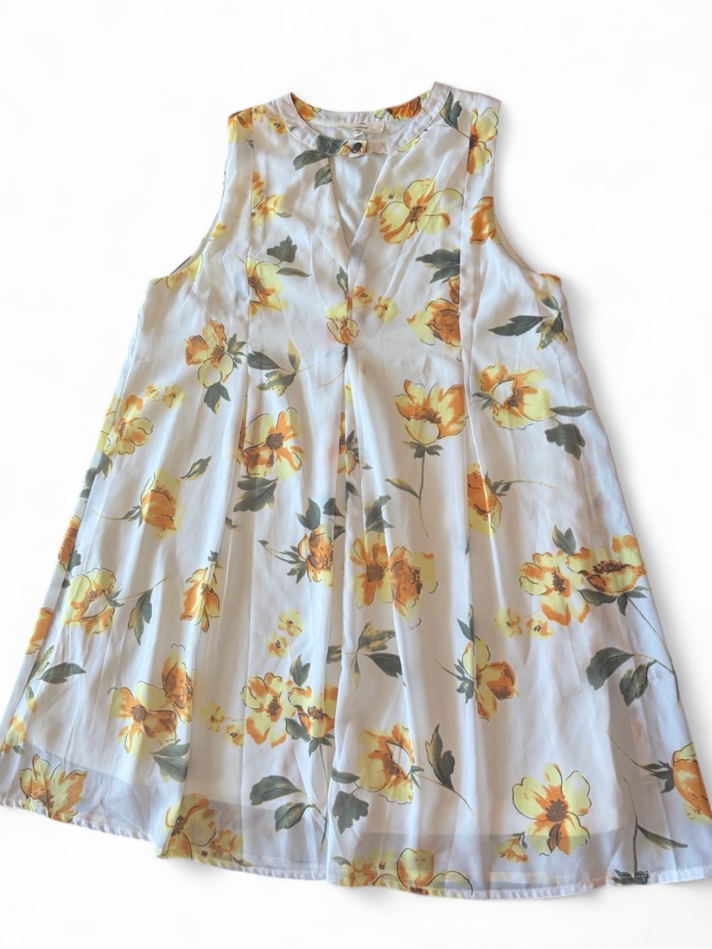 Entro yellow babydoll floral dress
